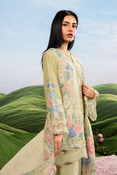 Maria B | M Basics Dreamscape Eid Lawn | MB-CUSV14-11A-Brand:Maria B-Type:Ladies Clothes-Rich Green-Lawn-House of Maryam- Buy in UK, USA