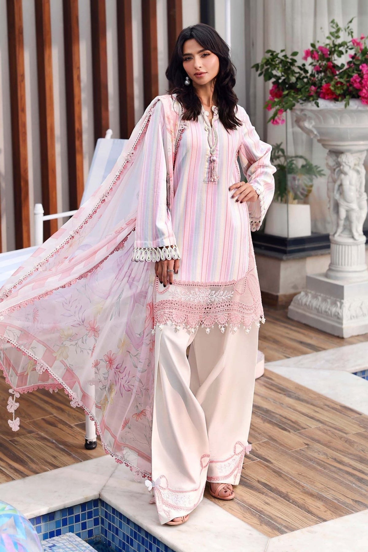 Maria B | M Prints 26 | MPT-3002-A-Brand:Maria B-Type:Ladies Clothes-Lilac-Jacquard-House of Maryam- Buy in UK, USA