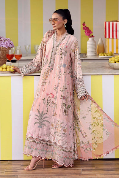 Maria B | M Prints 26 | MPT-3004-A-Brand:Maria B-Type:Ladies Clothes-Blush Pink-Lawn-House of Maryam- Buy in UK, USA
