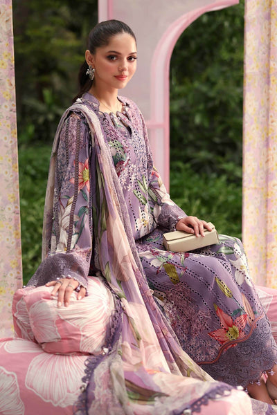 Maria B | M Prints 26 | MPT-3006-B-Brand:Maria B-Type:Ladies Clothes-Light Lavender-Lawn-House of Maryam- Buy in UK, USA