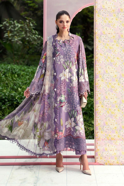 Maria B | M Prints 26 | MPT-3006-B-Brand:Maria B-Type:Ladies Clothes-Light Lavender-Lawn-House of Maryam- Buy in UK, USA