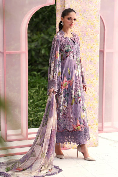 Maria B | M Prints 26 | MPT-3006-B-Brand:Maria B-Type:Ladies Clothes-Light Lavender-Lawn-House of Maryam- Buy in UK, USA