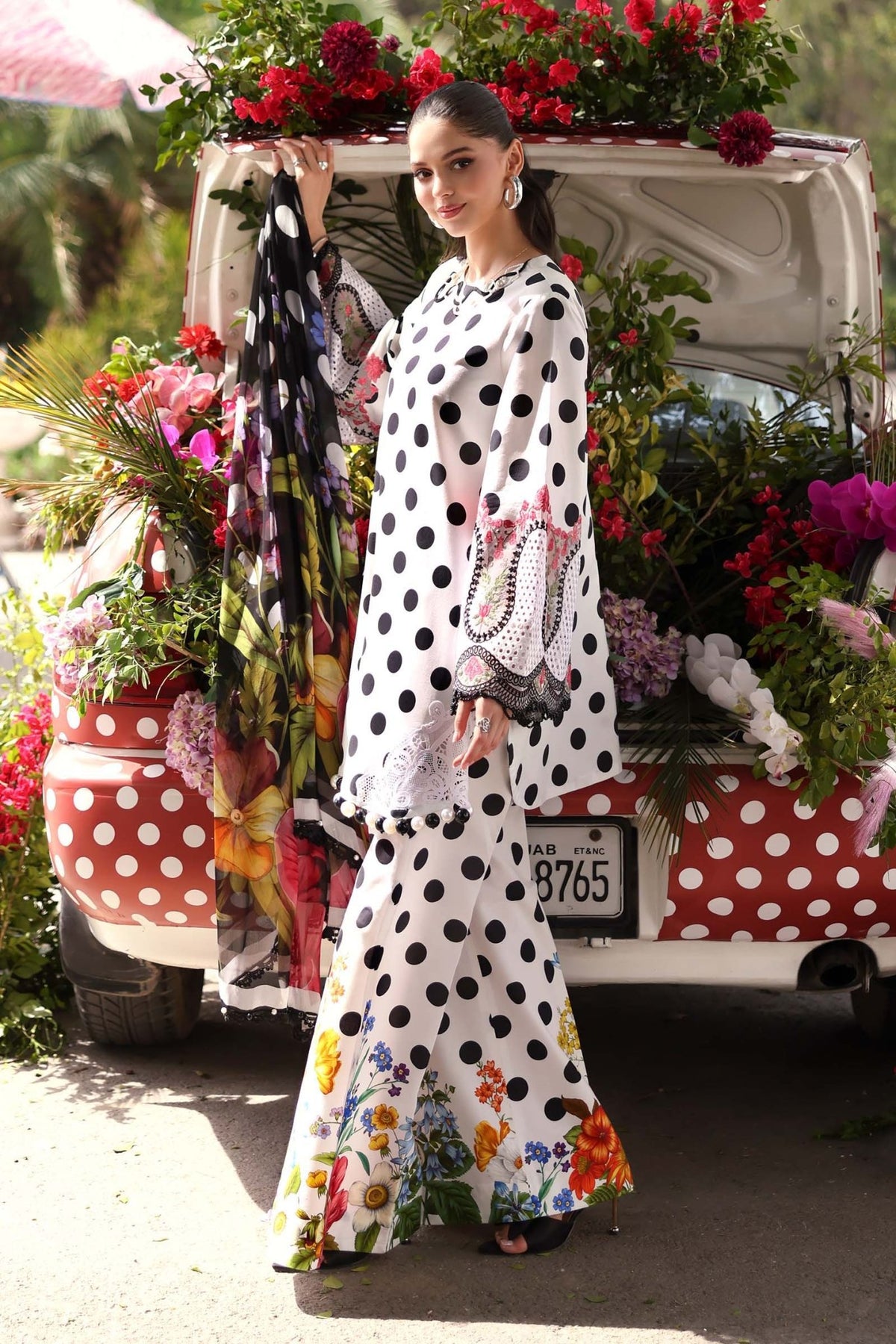 Maria B | M Prints 26 | MPT-3008-A-Brand:Maria B-Type:Ladies Clothes-White-Lawn-House of Maryam- Buy in UK, USA