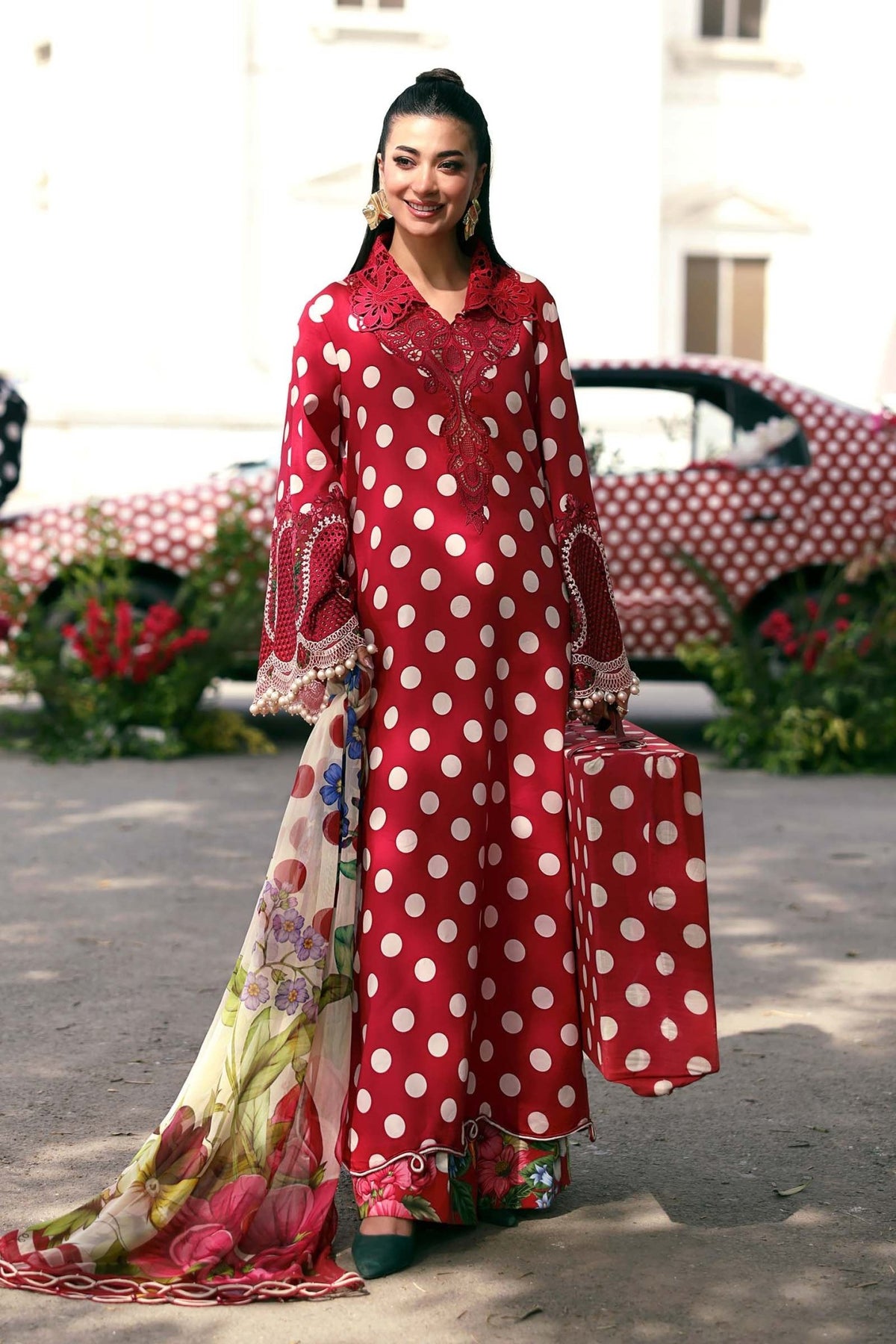 Maria B | M Prints 26 | MPT-3008-B-Brand:Maria B-Type:Ladies Clothes-Maroon-Lawn-House of Maryam- Buy in UK, USA