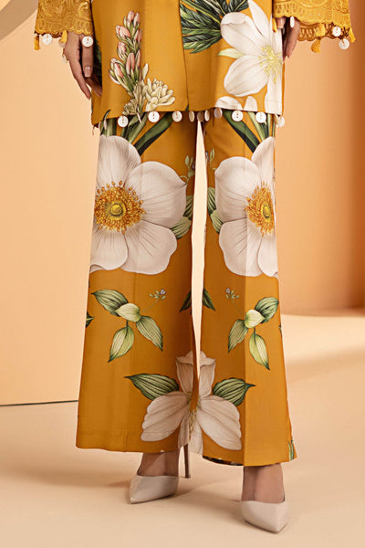Maria B | RTW | 2 Piece Embroidered Arabic Lawn Suit-Brand:Maria B-Type:Luxury Pret-Yellow - House of Maryam- Buy in UK, USA