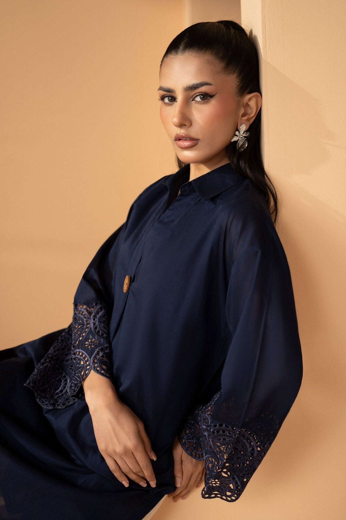 Maria B | RTW | 2 Piece Embroidered Lawn Suit-Brand:Maria B-Type:Luxury Pret-Blue - House of Maryam- Buy in UK, USA