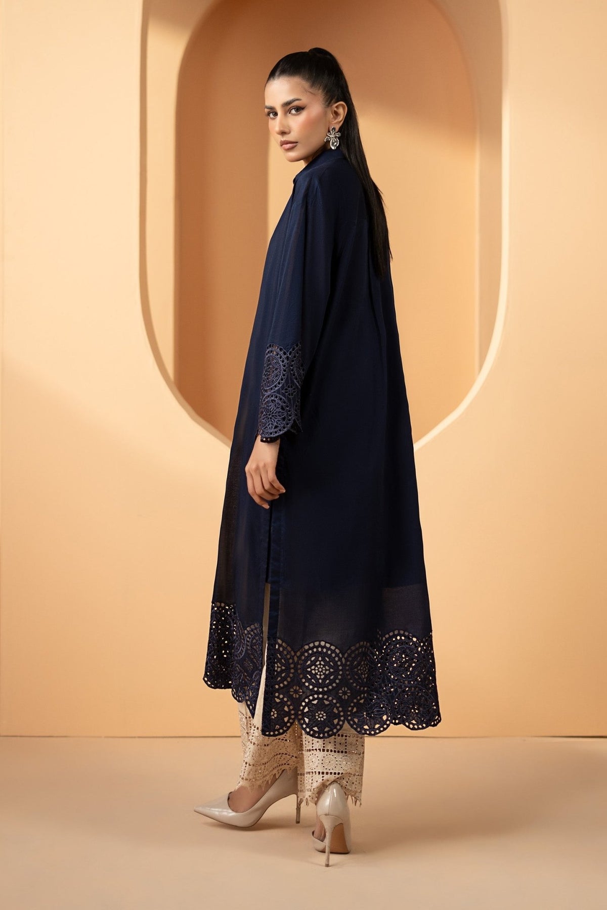 Maria B | RTW | 2 Piece Embroidered Lawn Suit-Brand:Maria B-Type:Luxury Pret-Blue - House of Maryam- Buy in UK, USA