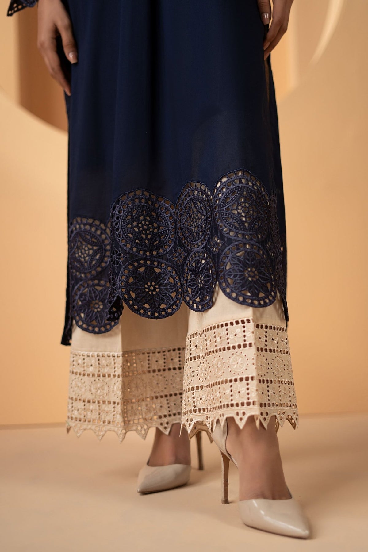 Maria B | RTW | 2 Piece Embroidered Lawn Suit-Brand:Maria B-Type:Luxury Pret-Blue - House of Maryam- Buy in UK, USA