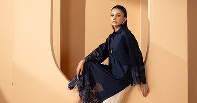 Maria B | RTW | 2 Piece Embroidered Lawn Suit-Brand:Maria B-Type:Luxury Pret-Blue - House of Maryam- Buy in UK, USA
