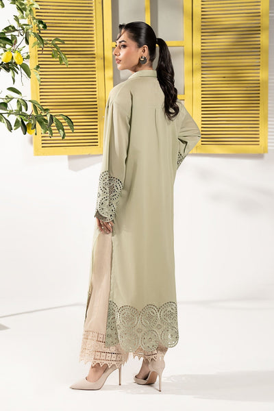 Maria B | RTW | 2 Piece Embroidered Lawn Suit-Brand:Maria B-Type:Luxury Pret-Green - House of Maryam- Buy in UK, USA