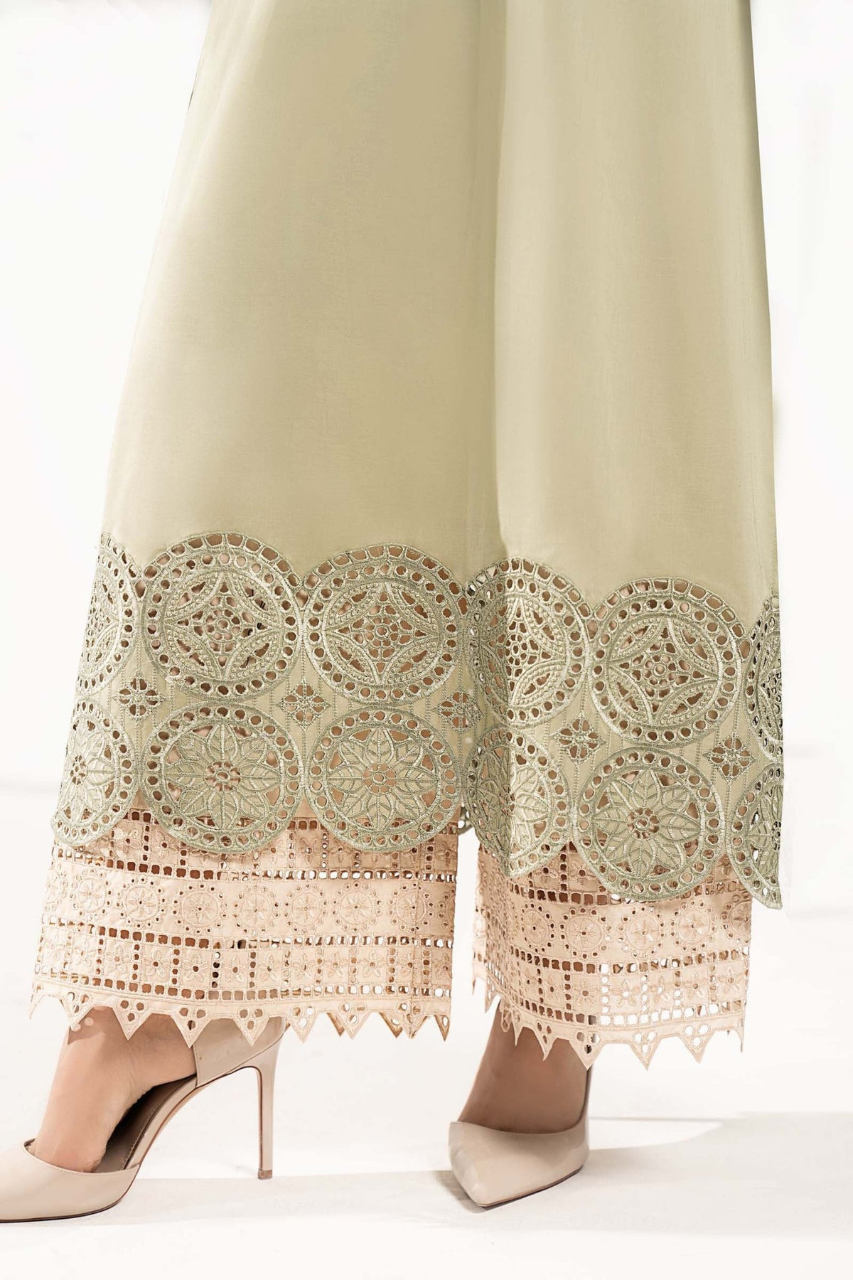 Maria B | RTW | 2 Piece Embroidered Lawn Suit-Brand:Maria B-Type:Luxury Pret-Green - House of Maryam- Buy in UK, USA