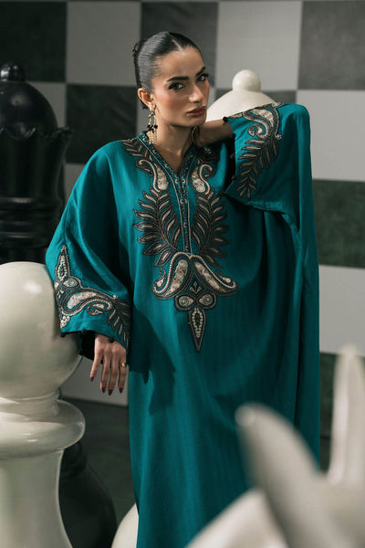 Maria B | RTW | 2 Piece Embroidered Striped Cotton Suit-Brand:Maria B-Type:Luxury Pret-Blue - House of Maryam- Buy in UK, USA