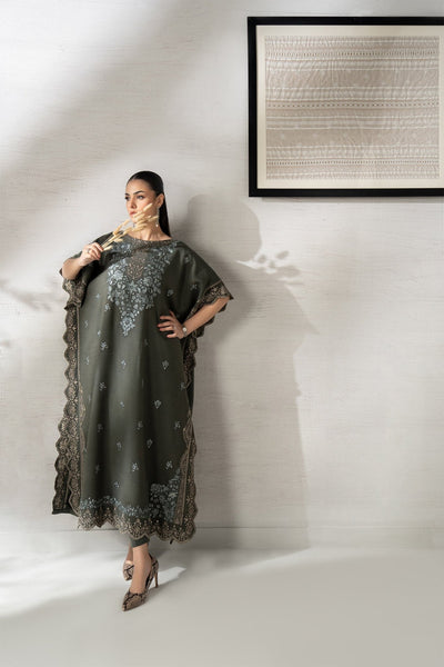 Maria B | RTW | 2 Piece Embroidered Woven Suit-Brand:Maria B-Type:Luxury Pret-Green - House of Maryam- Buy in UK, USA
