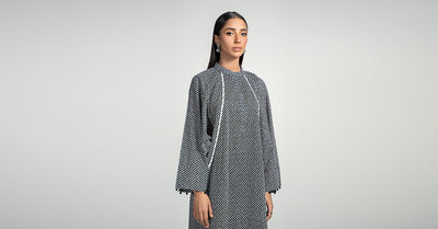 Maria B | RTW | 2 Piece Printed Lawn Suit-Brand:Maria B-Type:Luxury Pret-Black - House of Maryam- Buy in UK, USA