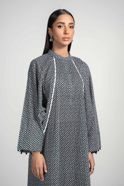 Maria B | RTW | 2 Piece Printed Lawn Suit-Brand:Maria B-Type:Luxury Pret-Black - House of Maryam- Buy in UK, USA