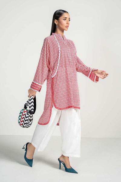 Maria B | RTW | 2 Piece Printed Lawn Suit-Brand:Maria B-Type:Luxury Pret-Red - House of Maryam- Buy in UK, USA