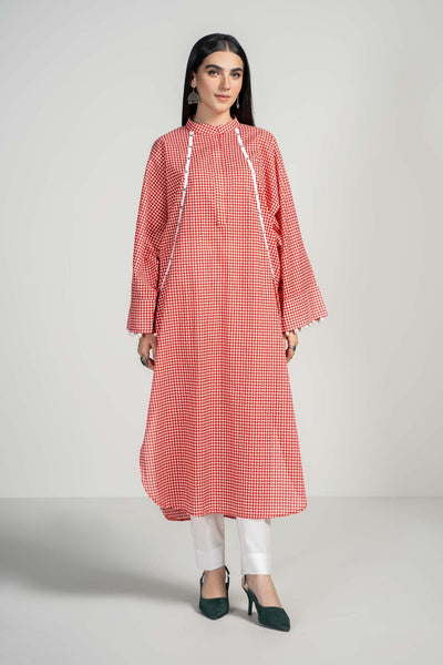 Maria B | RTW | 2 Piece Printed Lawn Suit-Brand:Maria B-Type:Luxury Pret-Red - House of Maryam- Buy in UK, USA