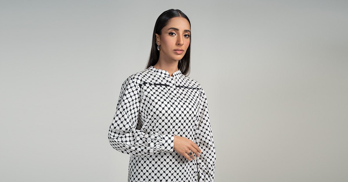 Maria B | RTW | 2 Piece Printed Lawn Suit-Brand:Maria B-Type:Luxury Pret-White - House of Maryam- Buy in UK, USA