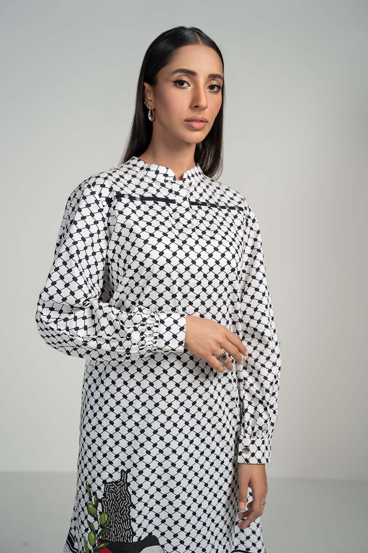 Maria B | RTW | 2 Piece Printed Lawn Suit-Brand:Maria B-Type:Luxury Pret-White - House of Maryam- Buy in UK, USA