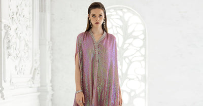 Maria B | RTW | 3 Piece Embroidered Chiffon Suit-Brand:Maria B-Type:Luxury Formals-Pink - House of Maryam- Buy in UK, USA