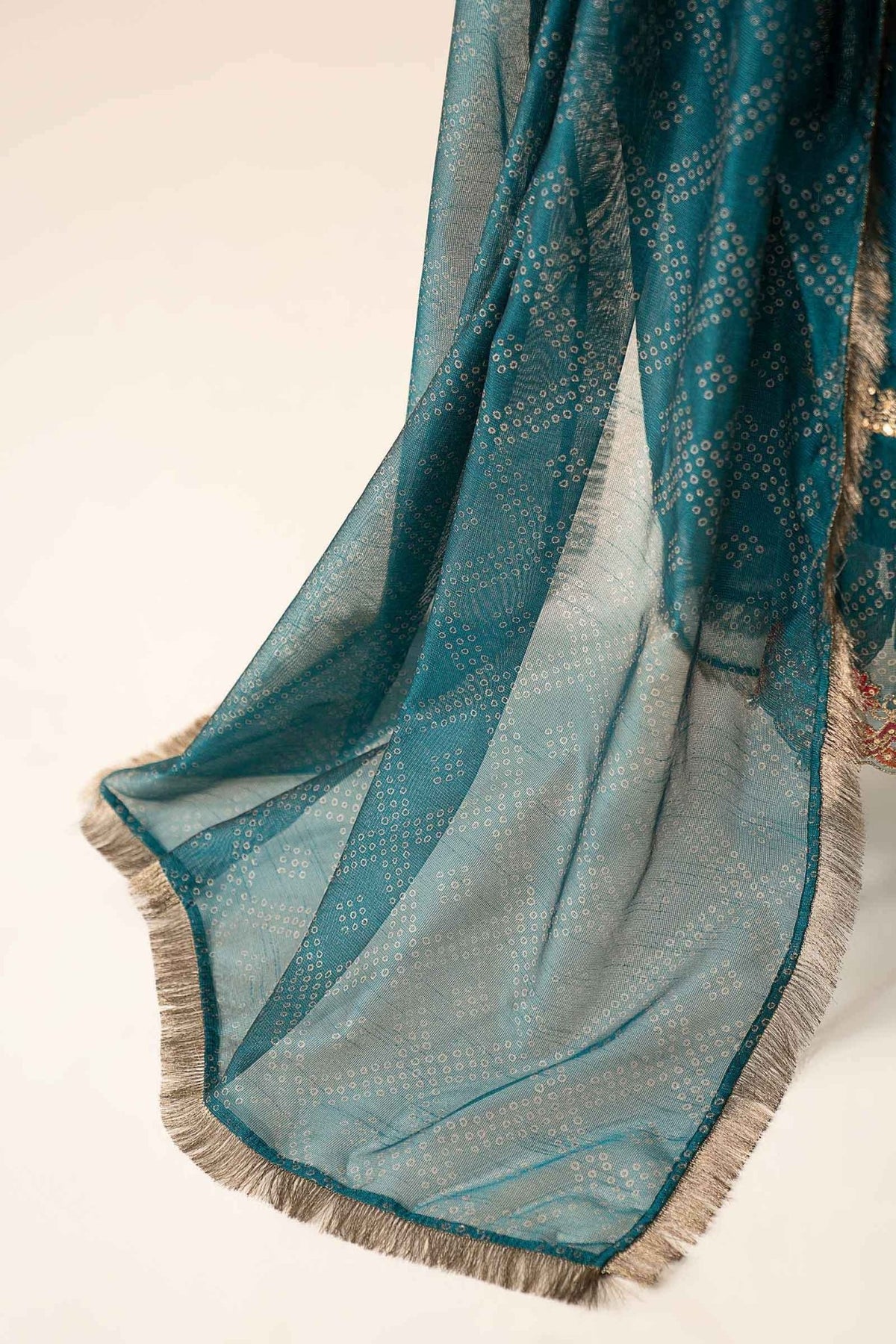 Maria B | RTW | 3 Piece Embroidered Cotton Net Suit-Brand:Maria B-Type:Luxury Pret-Green - House of Maryam- Buy in UK, USA