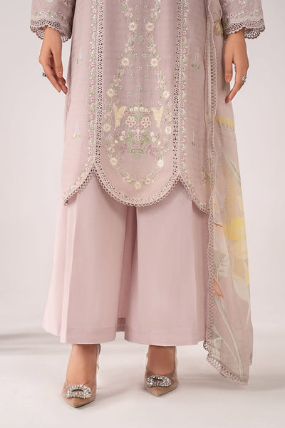 Maria B | RTW | 3 Piece Embroidered Dobby Jacquard Suit-Brand:Maria B-Type:Luxury Pret-Purple - House of Maryam- Buy in UK, USA