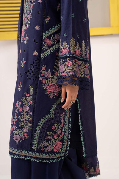 Maria B | RTW | 3 Piece Embroidered Dobby Lawn Suit-Brand:Maria B-Type:Luxury Pret-Blue - House of Maryam- Buy in UK, USA