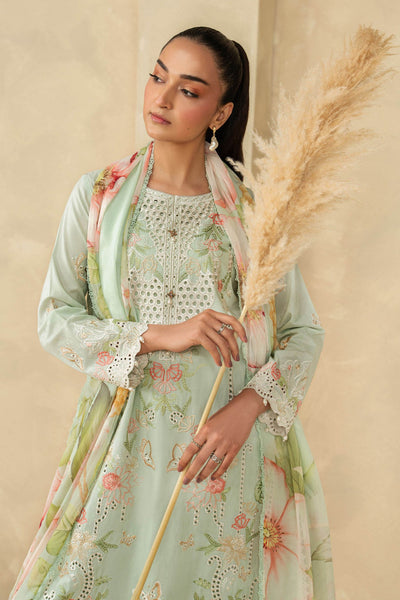 Maria B | RTW | 3 Piece Embroidered Dobby Lawn Suit-Brand:Maria B-Type:Luxury Pret-Ferozi - House of Maryam- Buy in UK, USA