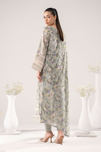 Maria B | RTW | 3 Piece Embroidered Dobby Lawn Suit-Brand:Maria B-Type:Luxury Pret-Green - House of Maryam- Buy in UK, USA
