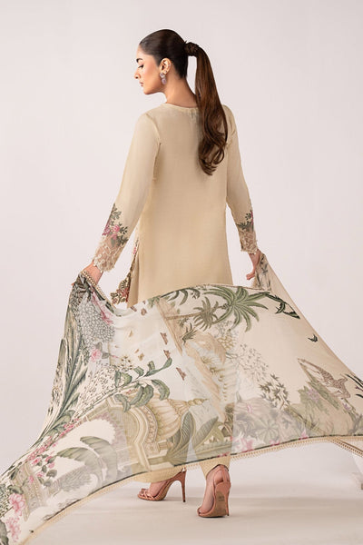 Maria B | RTW | 3 Piece Embroidered Dobby Lawn Suit-Brand:Maria B-Type:Luxury Pret-White - House of Maryam- Buy in UK, USA