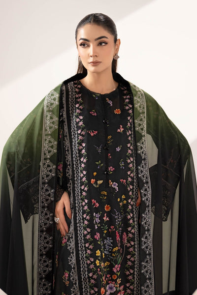 Maria B | RTW | 3 Piece Embroidered Lawn Suit-Brand:Maria B-Type:Luxury Pret-Black - House of Maryam- Buy in UK, USA