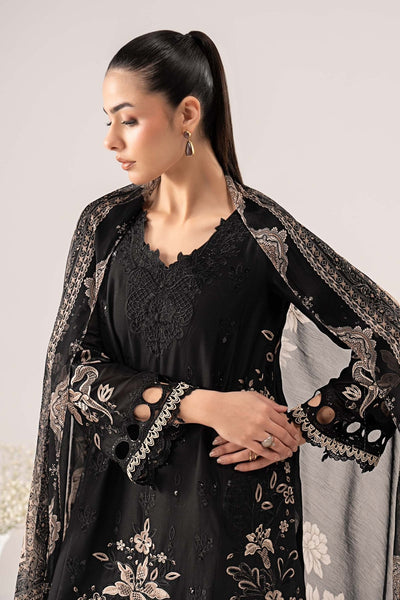 Maria B | RTW | 3 Piece Embroidered Lawn Suit-Brand:Maria B-Type:Luxury Pret-Black - House of Maryam- Buy in UK, USA