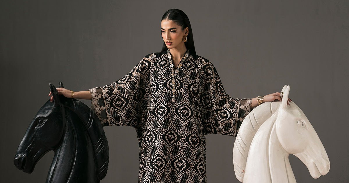 Maria B | RTW | 3 Piece Embroidered Lawn Suit-Brand:Maria B-Type:Luxury Pret-Black - House of Maryam- Buy in UK, USA