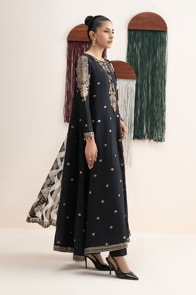 Maria B | RTW | 3 Piece Embroidered Lawn Suit-Brand:Maria B-Type:Luxury Pret-Black - House of Maryam- Buy in UK, USA