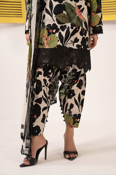 Maria B | RTW | 3 Piece Embroidered Lawn Suit-Brand:Maria B-Type:Luxury Pret-Black - House of Maryam- Buy in UK, USA