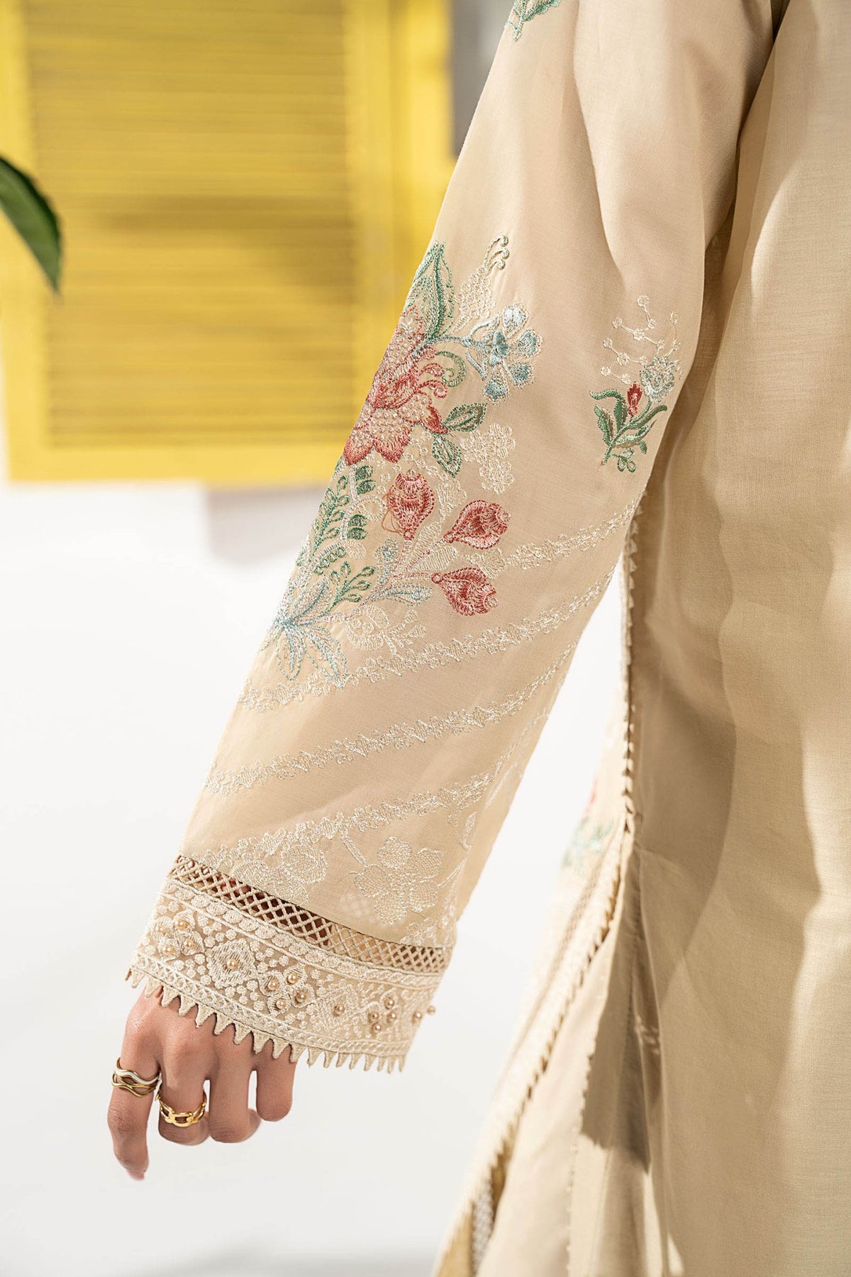 Maria B | RTW | 3 Piece Embroidered Lawn Suit-Brand:Maria B-Type:Luxury Pret-Brown - House of Maryam- Buy in UK, USA