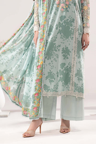 Maria B | RTW | 3 Piece Embroidered Lawn Suit-Brand:Maria B-Type:Luxury Pret-Ferozi - House of Maryam- Buy in UK, USA