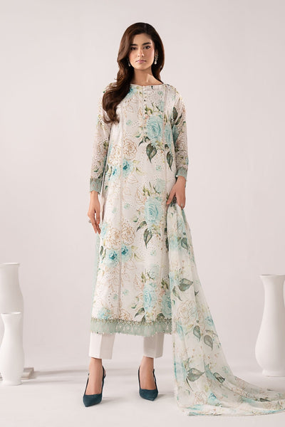 Maria B | RTW | 3 Piece Embroidered Lawn Suit-Brand:Maria B-Type:Luxury Pret-Ferozi - House of Maryam- Buy in UK, USA