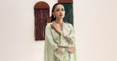 Maria B | RTW | 3 Piece Embroidered Lawn Suit-Brand:Maria B-Type:Luxury Pret-Ferozi - House of Maryam- Buy in UK, USA
