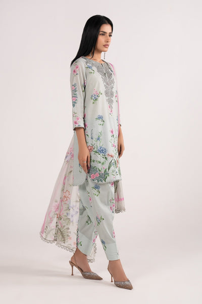 Maria B | RTW | 3 Piece Embroidered Lawn Suit-Brand:Maria B-Type:Luxury Pret-Ferozi - House of Maryam- Buy in UK, USA