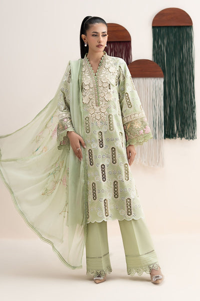 Maria B | RTW | 3 Piece Embroidered Lawn Suit-Brand:Maria B-Type:Luxury Pret-Ferozi - House of Maryam- Buy in UK, USA