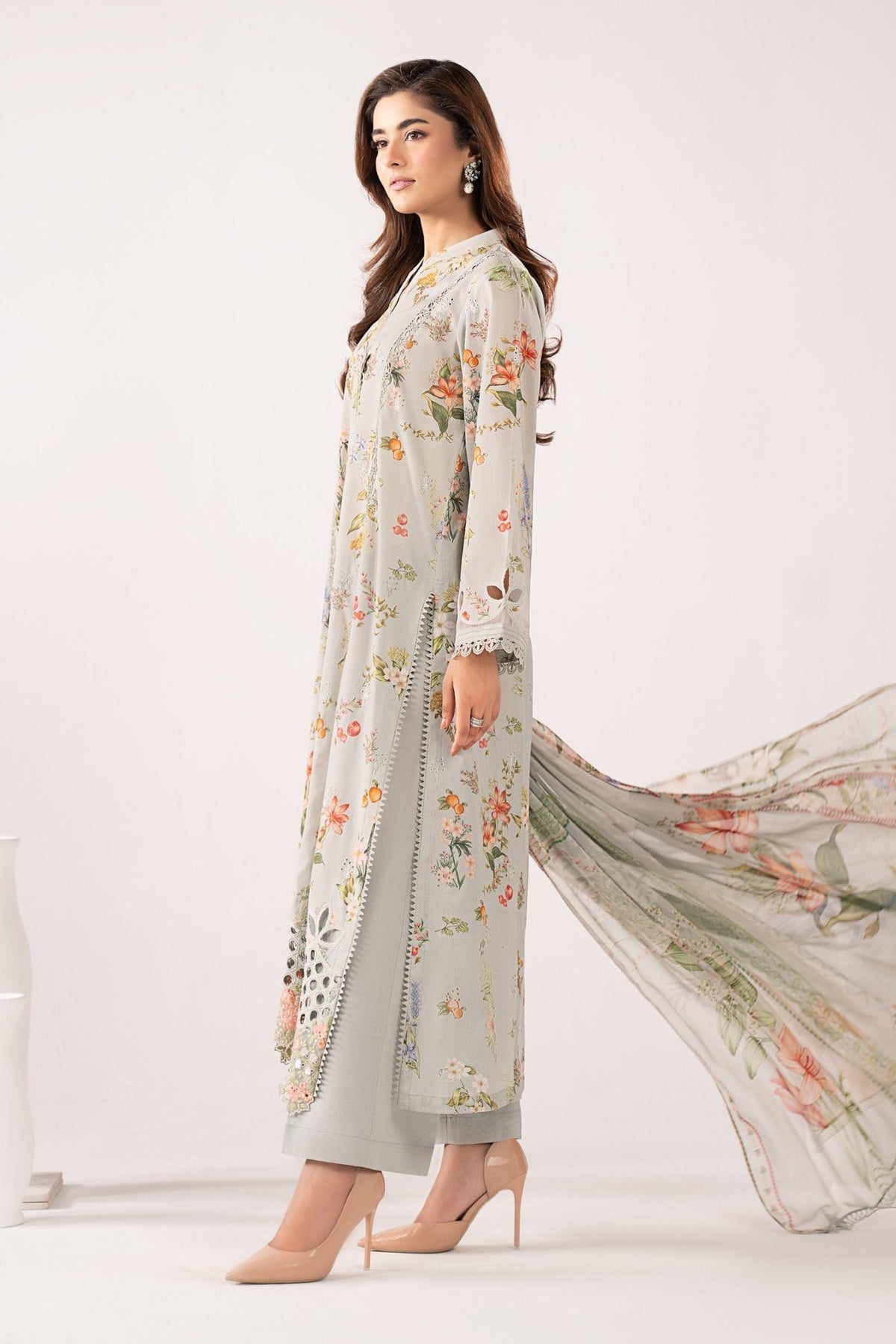 Maria B | RTW | 3 Piece Embroidered Lawn Suit-Brand:Maria B-Type:Luxury Pret-Ferozi - House of Maryam- Buy in UK, USA