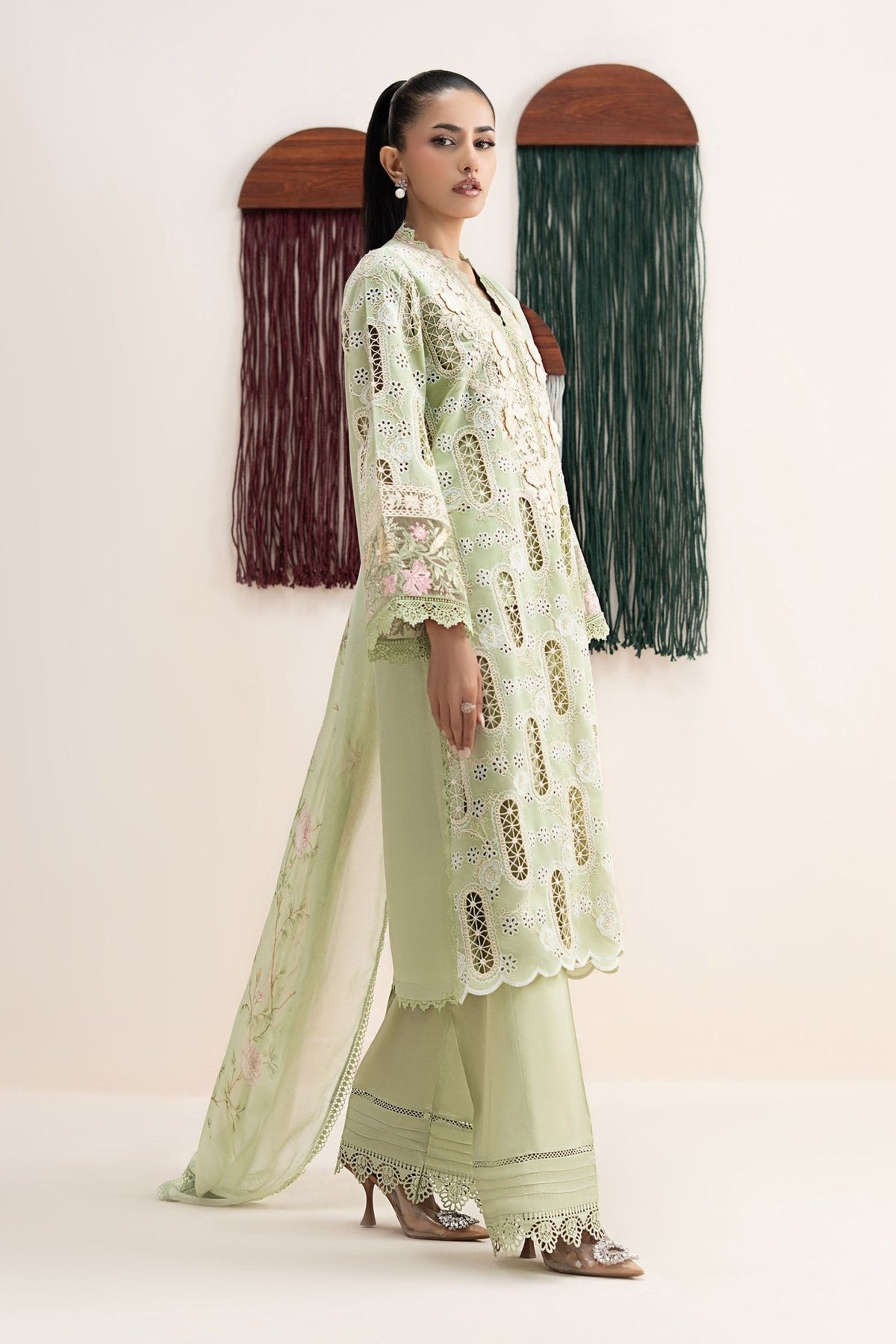 Maria B | RTW | 3 Piece Embroidered Lawn Suit-Brand:Maria B-Type:Luxury Pret-Ferozi - House of Maryam- Buy in UK, USA