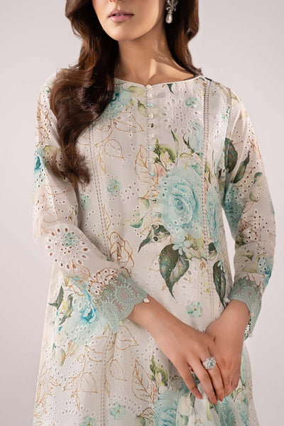 Maria B | RTW | 3 Piece Embroidered Lawn Suit-Brand:Maria B-Type:Luxury Pret-Ferozi - House of Maryam- Buy in UK, USA