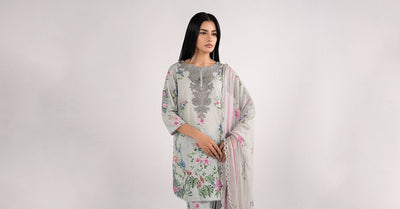 Maria B | RTW | 3 Piece Embroidered Lawn Suit-Brand:Maria B-Type:Luxury Pret-Ferozi - House of Maryam- Buy in UK, USA