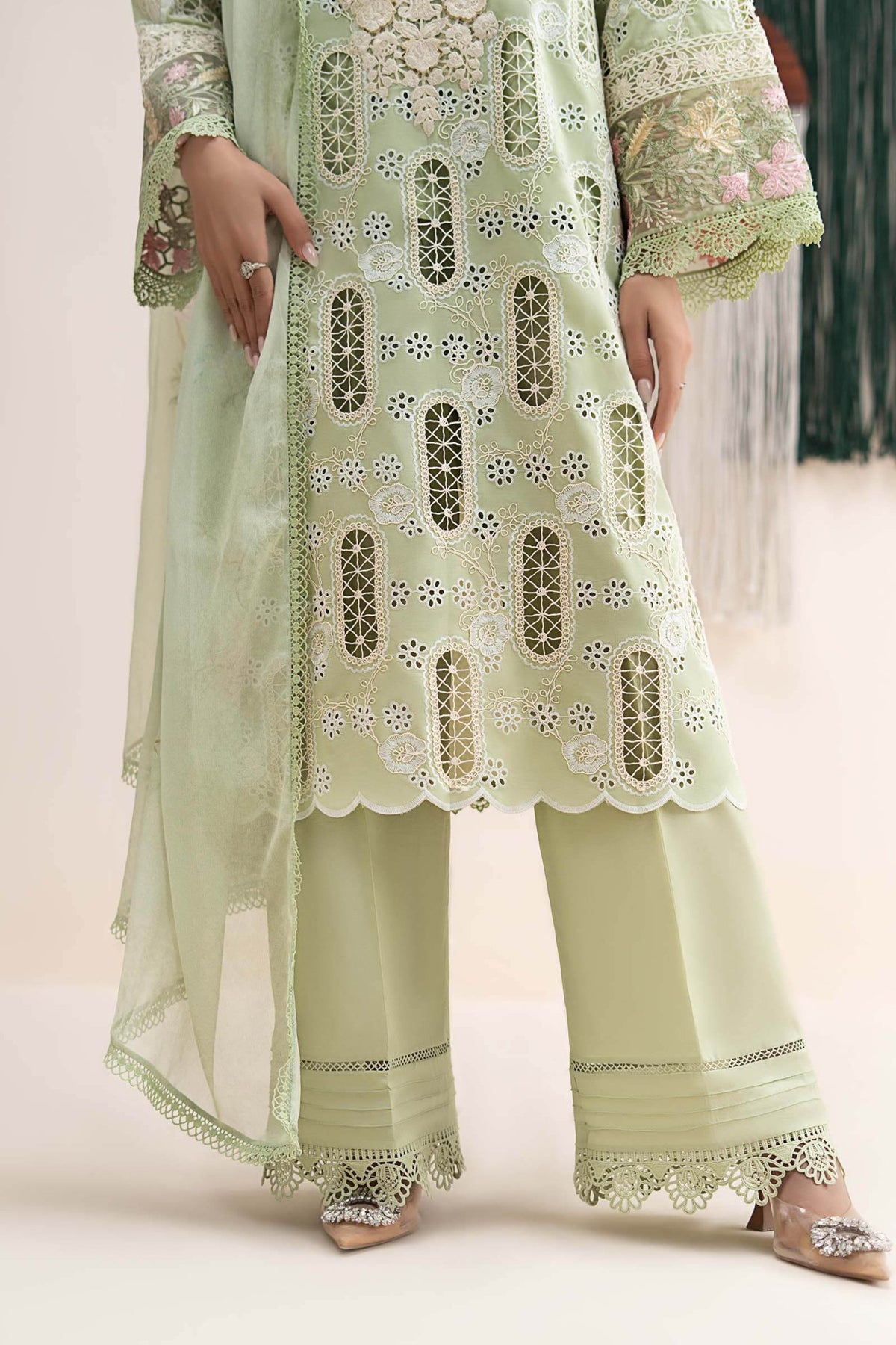 Maria B | RTW | 3 Piece Embroidered Lawn Suit-Brand:Maria B-Type:Luxury Pret-Ferozi - House of Maryam- Buy in UK, USA