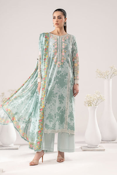 Maria B | RTW | 3 Piece Embroidered Lawn Suit-Brand:Maria B-Type:Luxury Pret-Ferozi - House of Maryam- Buy in UK, USA