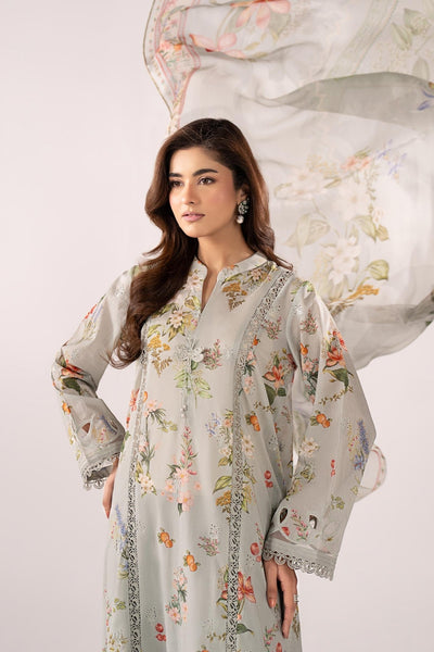 Maria B | RTW | 3 Piece Embroidered Lawn Suit-Brand:Maria B-Type:Luxury Pret-Ferozi - House of Maryam- Buy in UK, USA
