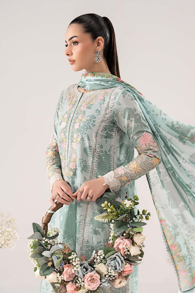 Maria B | RTW | 3 Piece Embroidered Lawn Suit-Brand:Maria B-Type:Luxury Pret-Ferozi - House of Maryam- Buy in UK, USA