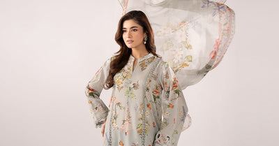 Maria B | RTW | 3 Piece Embroidered Lawn Suit-Brand:Maria B-Type:Luxury Pret-Ferozi - House of Maryam- Buy in UK, USA